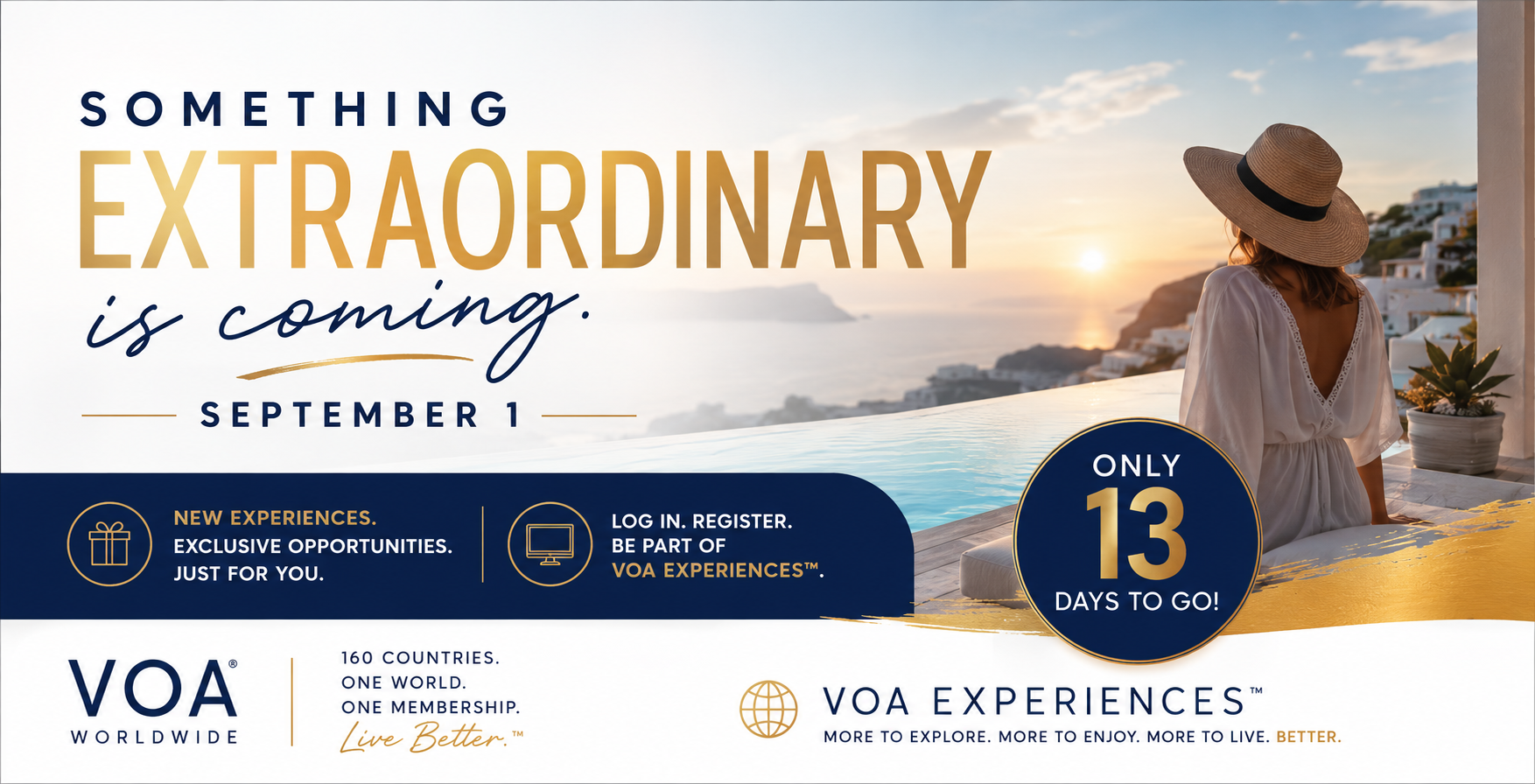 VOA Experiences launching September 1 for VOA Worldwide members with new monthly travel experiences and opportunities.